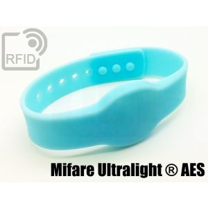 BR11C84 Bracelets RFID à clips en silicone NFC Mifare Ultralight ® AES small