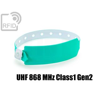 BR12C81 Einweg-Vinyl-RFID-Armbänder UHF 868 MHz Class1 Gen2 small