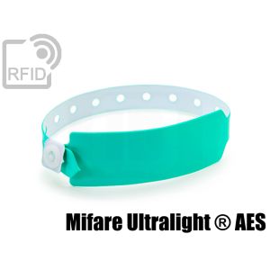 BR12C84 Bracelets RFID jetables en vinyle NFC Mifare Ultralight ® AES small
