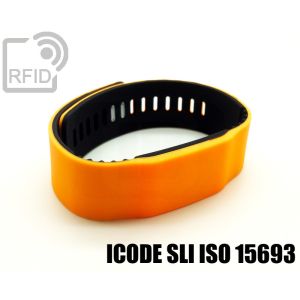 BR14C11 Zweifarbige RFID-Armbänder aus Silikon NFC ICode SLI iso 15693 small