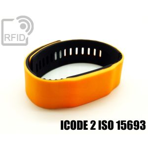 BR14C51 Zweifarbige RFID-Armbänder aus Silikon ICode 2 iso 15693 small