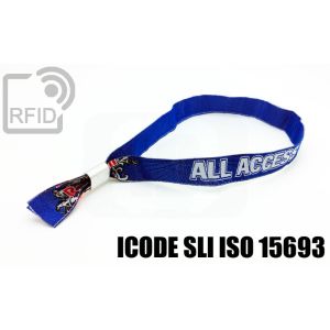 BR15C11 Stoff-RFID-Armbänder NFC ICode SLI iso 15693 small