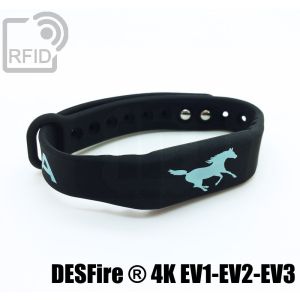BR16C10 Fitness-Silikon-RFID-Armbänder NFC Desfire ® 4K Ev1-Ev2-Ev3 small