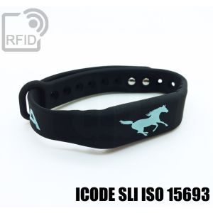 BR16C11 Fitness-Silikon-RFID-Armbänder NFC ICode SLI iso 15693 small