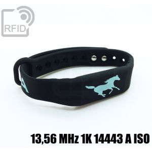 BR16C23 Fitness-Silikon-RFID-Armbänder 13,56 MHz 1K 14443 A iso small