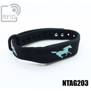 BR16C35 Fitness-Silikon-RFID-Armbänder NFC Ntag203 small