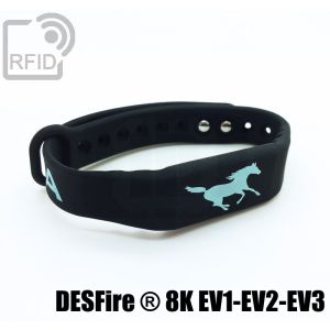 BR16C50 Fitness-Silikon-RFID-Armbänder NFC Desfire ® 8K EV1-EV2-EV3 small