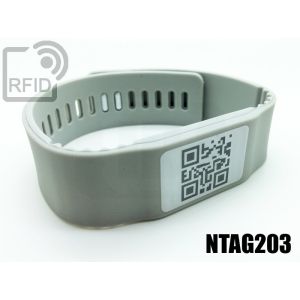 BR17C35 Silikonband-RFID-Armbänder NFC Ntag203 small