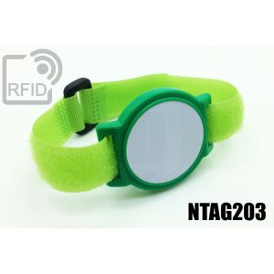 BR18C35 ABS-RFID-Armbänder mit Klettverschluss NFC Ntag203 small