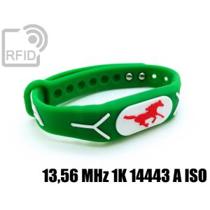 BR19C23 Geprägte Silikon-RFID-Armbänder 13,56 MHz 1K 14443 A iso small