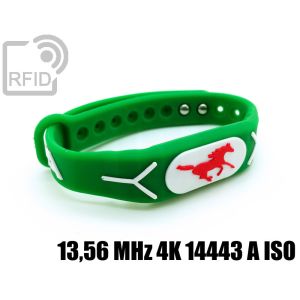 BR19C45 Geprägte Silikon-RFID-Armbänder 13,56 MHz 4K 14443 A iso small