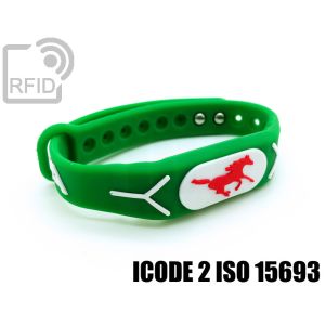 BR19C51 Geprägte Silikon-RFID-Armbänder ICode 2 iso 15693 small