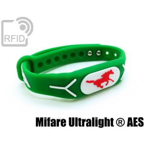 BR19C84 Bracelets RFID en silicone gaufré NFC Mifare Ultralight ® AES small