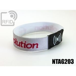 BR23C35 15 mm elastische RFID-Armbänder NFC Ntag203 small