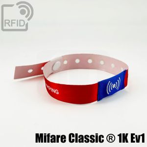BR26C08 Einweg-RFID-Armbänder aus Satin Mifare Classic ® 1K Ev1 small