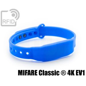 BR28C09 Schlanke RFID-Armbänder aus Silikon mit Clip Mifare Classic ® 4K Ev1 small