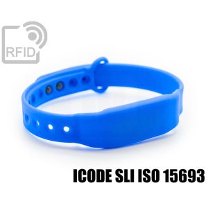BR28C11 Schlanke RFID-Armbänder aus Silikon mit Clip NFC ICode SLI iso 15693 small