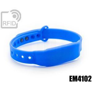 BR28C17 Schlanke RFID-Armbänder aus Silikon mit Clip EM4102 small