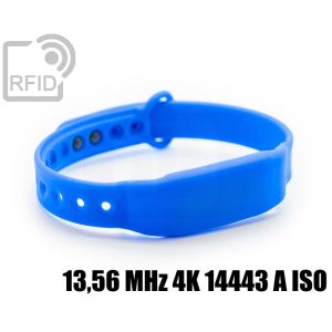 BR28C45 Schlanke RFID-Armbänder aus Silikon mit Clip 13,56 MHz 4K 14443 A iso small