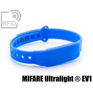 BR28C46 Schlanke RFID-Armbänder aus Silikon mit Clip NFC Mifare Ultralight ® E small