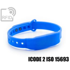 BR28C51 Schlanke RFID-Armbänder aus Silikon mit Clip ICode 2 iso 15693 small