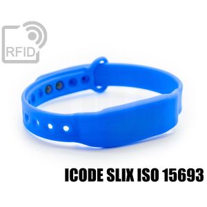 BR28C53 Schlanke RFID-Armbänder aus Silikon mit Clip ICode SLIX iso 15693 small