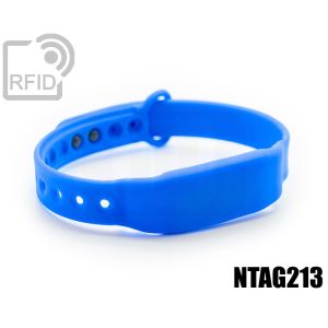 BR28C67 Schlanke RFID-Armbänder aus Silikon mit Clip NFC ntag213 small