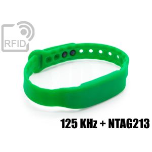 Braccialetti RFID silicone slim NFC 125 KHz + NTAG213