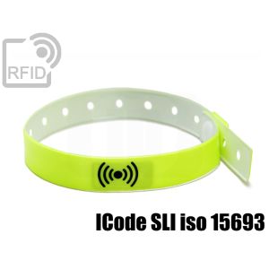 BR30C11 Einweg-Vinyl-RFID-Armbänder 14 mm NFC ICode SLI iso 15693 small