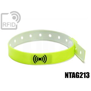 BR30C67 Einweg-Vinyl-RFID-Armbänder 14 mm NFC ntag213 small