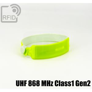BR31C81 Wasserdichte Einweg-RFID-Armbänder UHF 868 MHz Class1 Gen2 small