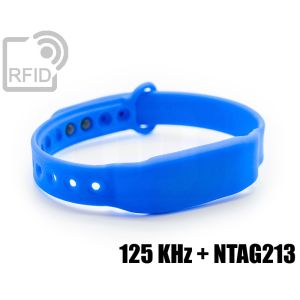 BR32D27 Bracelets RFID en silicone à clip fin NFC 125 KHz + ntag213 small