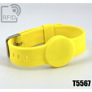 BR34C04 Bracelet RFID en silicone avec boucle de 16 mm T5567 small