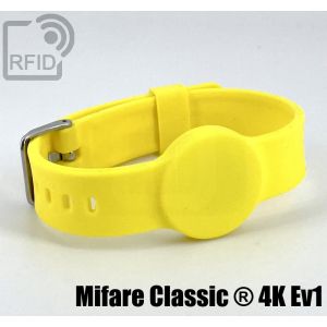 BR34C09 Bracelet RFID en silicone avec boucle de 16 mm Mifare Classic ® 4K Ev1 small