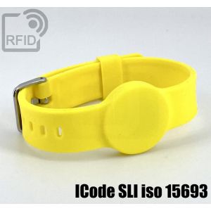 BR34C11 Bracelet RFID en silicone avec boucle de 16 mm NFC ICode SLI iso 15693 small