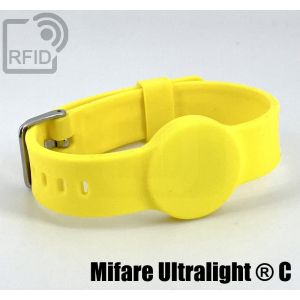 BR34C47 Bracelet RFID en silicone avec boucle de 16 NFC Mifare Ultralight ® C small