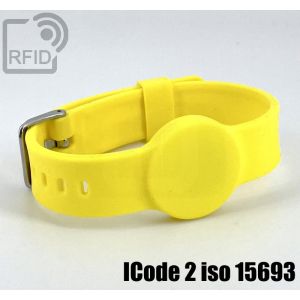 BR34C51 Bracelet RFID en silicone avec boucle de 16 mm ICode 2 iso 15693 small