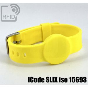BR34C53 Bracelet RFID en silicone avec boucle de 16 mm ICode SLIX iso 15693 small