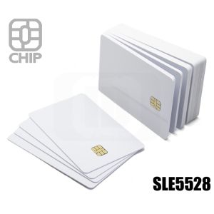 CC01L03 Blank white chip cards SLE5528 small