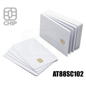 CC01L18 Blank white chip cards AT88SC102 small