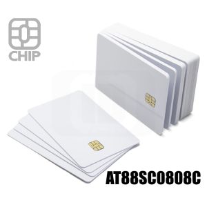 CC01L22 Blank white chip cards AT88SC0808C small