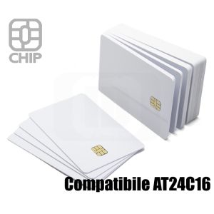 CC01L25 Blank white chip cards Compatibile AT24C16 small