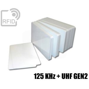 CD01D03 Tessere card doppia tecnologia 125 KHz + UHF Gen2 small