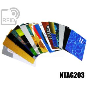 CR02C35 Tessere card personalizzate RFID NFC Ntag203 small