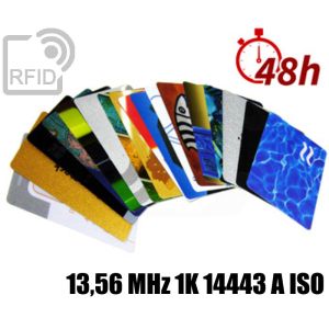 CR03C23 Tessere card stampa 48H RFID 13,56 MHz 1K 14443 A ISO small