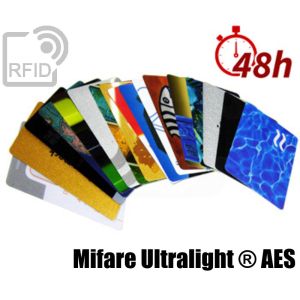 CR03C84 Tessere card stampa 48H RFID NFC Mifare Ultralight ® AES small