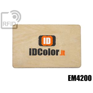 CR04C02 Tessere in legno personalizzate RFID EM4200 small