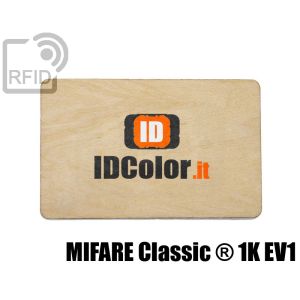 CR04C08 Tessere in legno personalizzate RFID Mifare Classic ® 1K Ev1 small