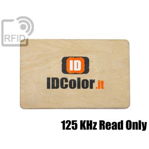 CR04C19 Tessere in legno personalizzate RFID 125 KHz Read Only small