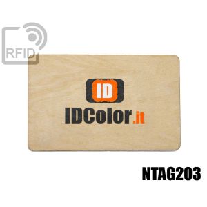 CR04C35 Tessere in legno personalizzate RFID NFC Ntag203 small